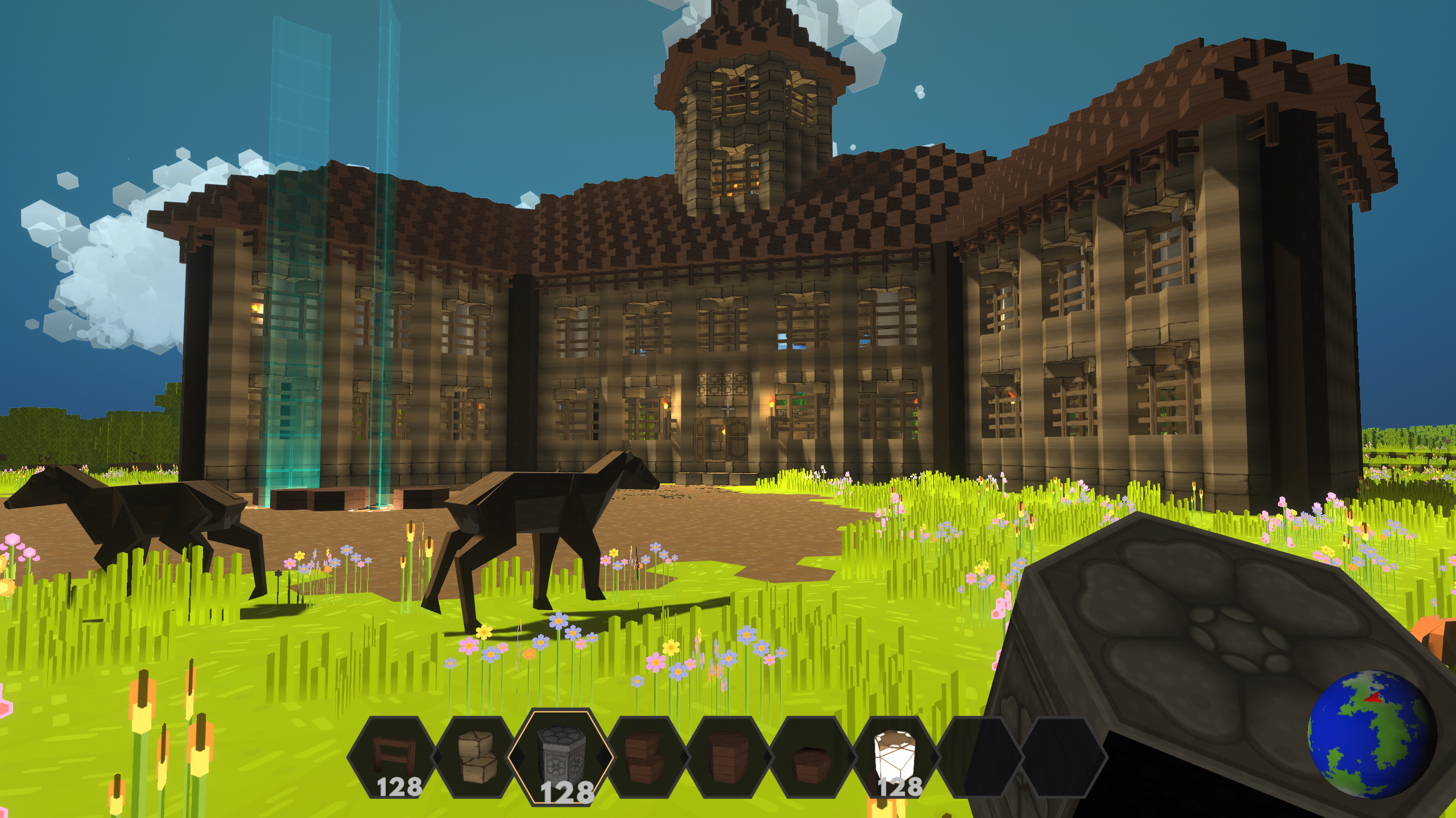 An image of PlanetSmith. title: Mansion, description: Mansion build with deer
